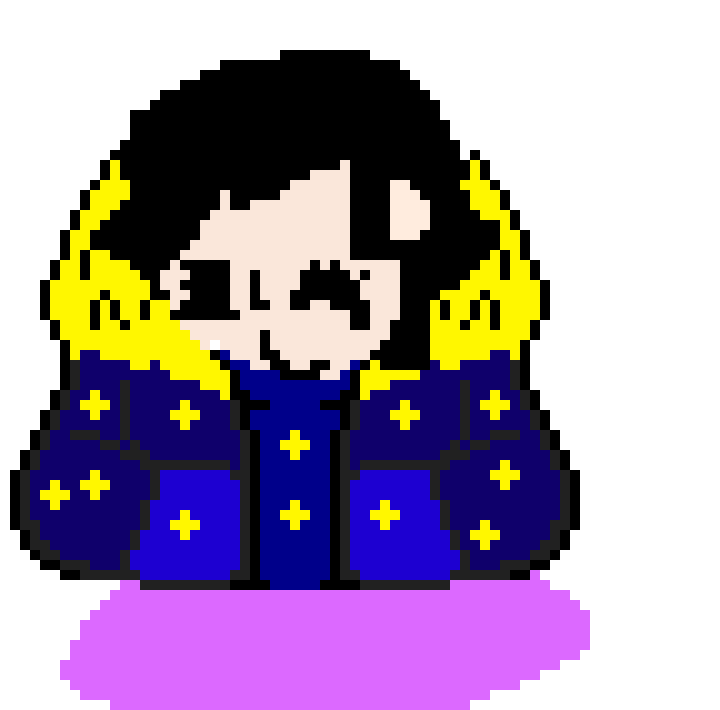 puts it on omg my favrite color blue I LOVE IT 