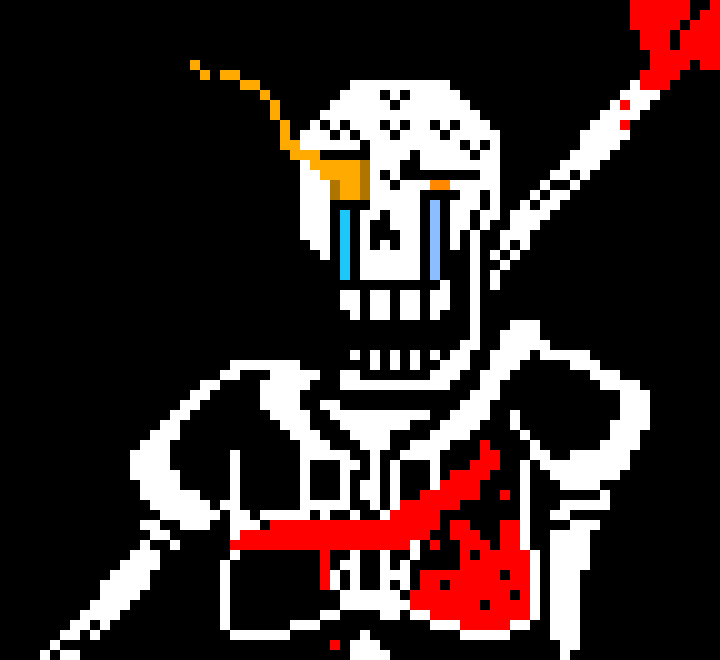 Disbelief Papyrus: [turns infecteds soul green and summons millions of bones,gaster balsters, and spears]