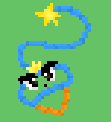 [f9b036] *And then started to wrap it up into a ball*