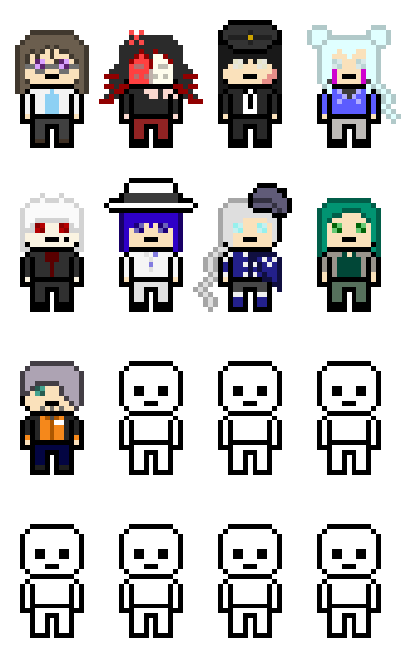 [b0f94e] danganronpa pixel sprite base