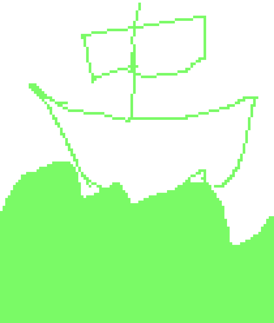 [0f1315] Sea of green