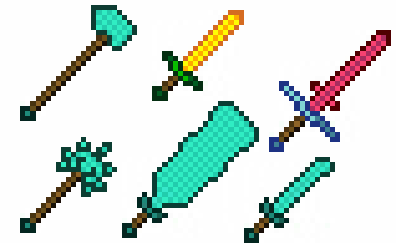 [ca19c1] minecraft weapons 1