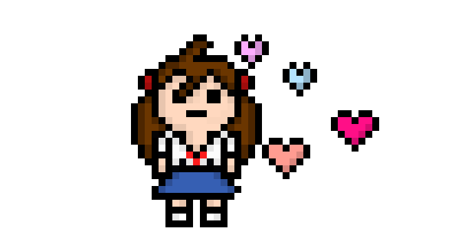 danganronpa pixel sprite base
