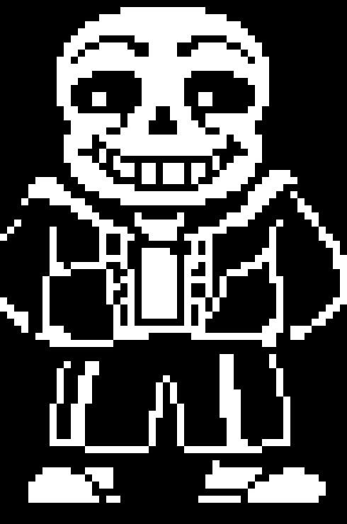Undertale Sans Sprite but it's we are nimber 1 (squint)