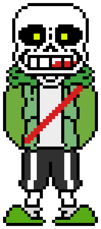 [d6b045] Acid: Dude the human is attacking you *Throws DustTrust's Sword at frisk's leg*