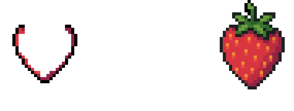 [209ee5] Straw berry pixel art