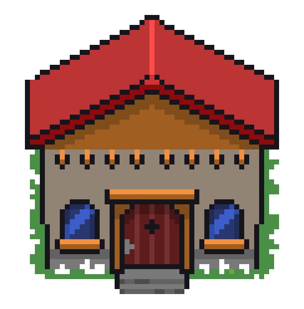 [1e8d7f] Pixel Art maison 2
