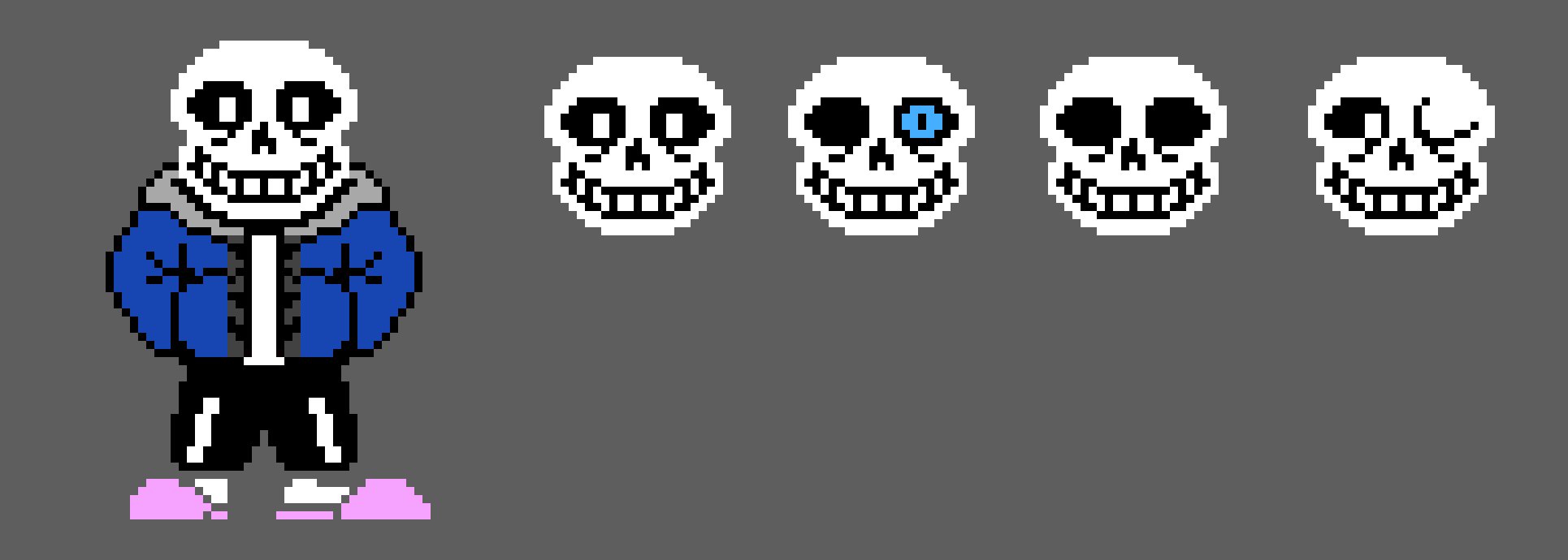i made my own sans sprite...