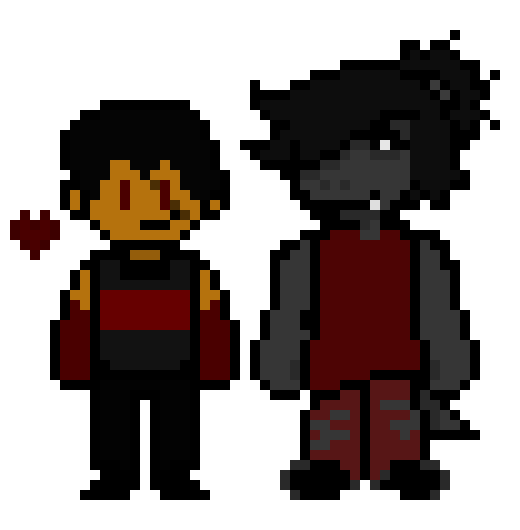 [e9546b] Deltarune-esque World - The Main Duo: Zakar and Dragovira (Hometown ver.)