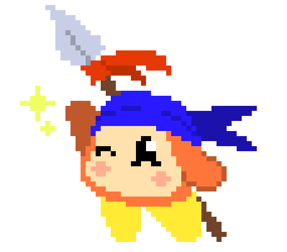 [633772] Ah!! Kirby!! *He held up his hand to give Kirby a high-5.*