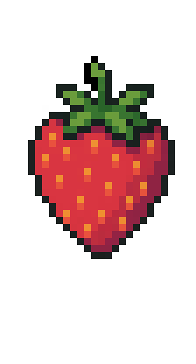 [209ee5] Straw berry pixel art