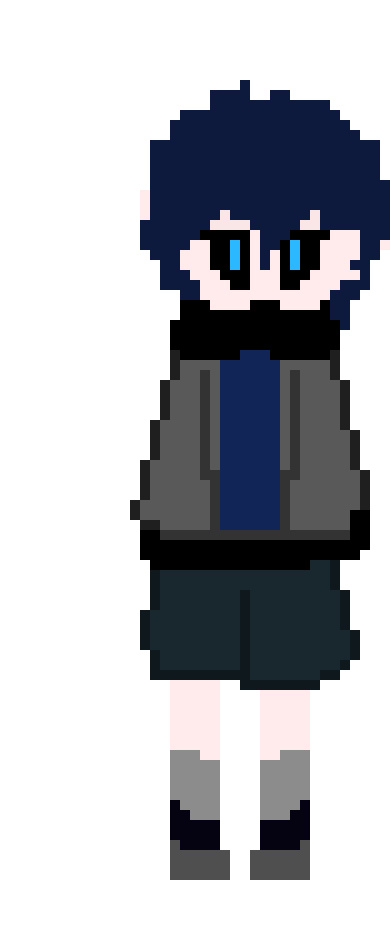 [904ba9] she sits down and starts drawing a new sketch from hazbine hotel in snowy forest.