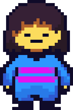 [e7932a] Redrawn Frisk Undertale