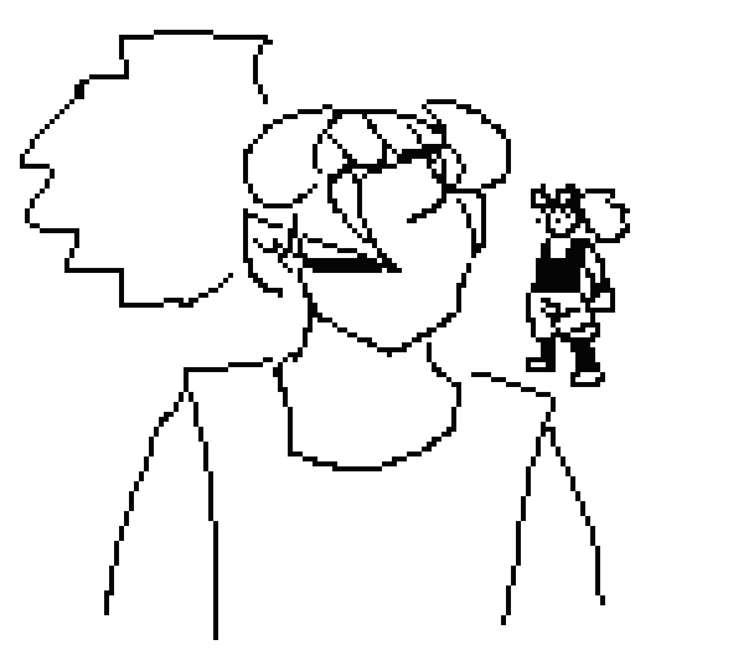 [c0cbd4] Pepper it's the uuuhhh Ponytail guy. But with horns and the uuhhh Gogeta pants.