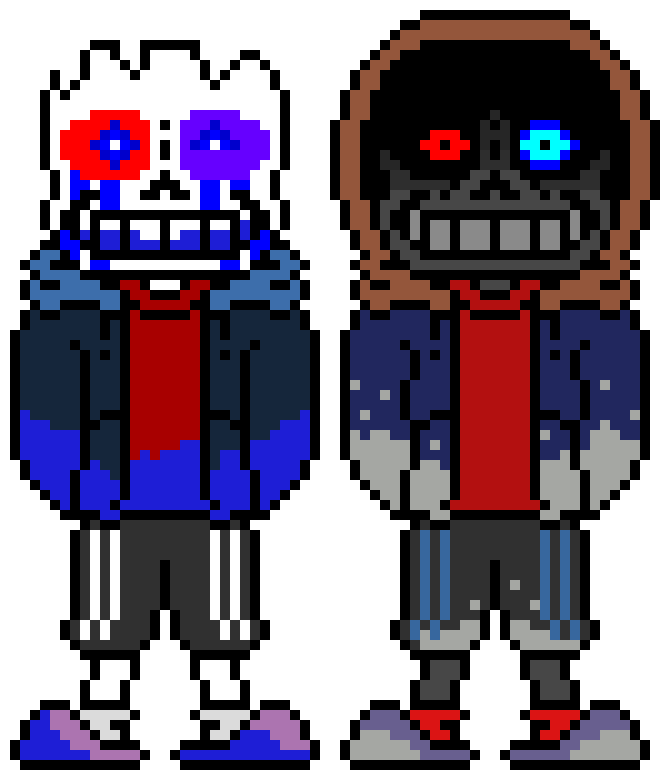 [d6b045] I think InsanityMatrix, GlitchPaintDust Sans and Terror would team on Chara