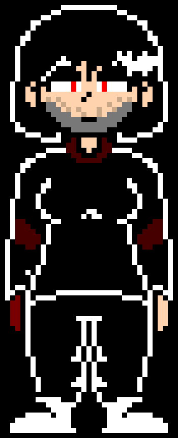 *takes the device and looks down at my right arm* i-im good thanks*