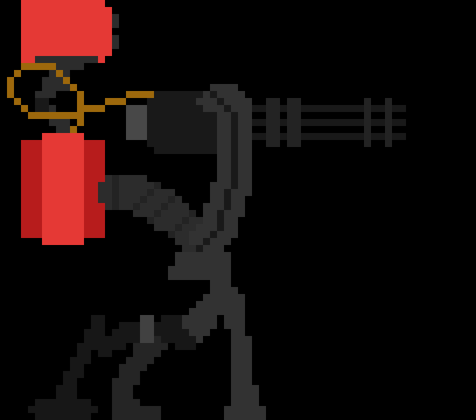 When the sentry is sus. | Pixel Art Maker