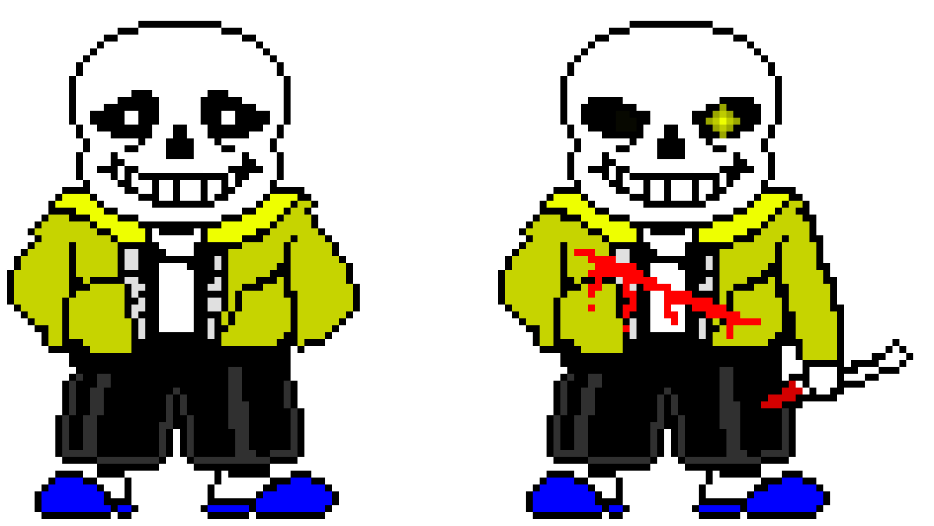 Switch!Sans sprites phases 1 and 2