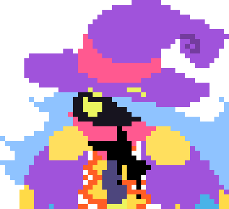 [777455] *Drawcia noticed this and went up to Kirby* My, you seem you be struggling holding things, would you like me to create you something that you can hold items in? Like a basket or a bag?