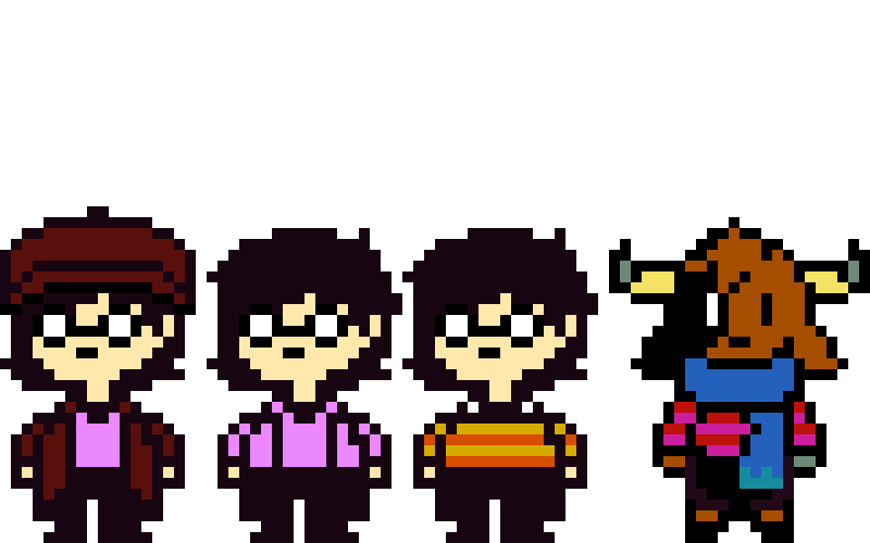 [26018b] undertale purple cast