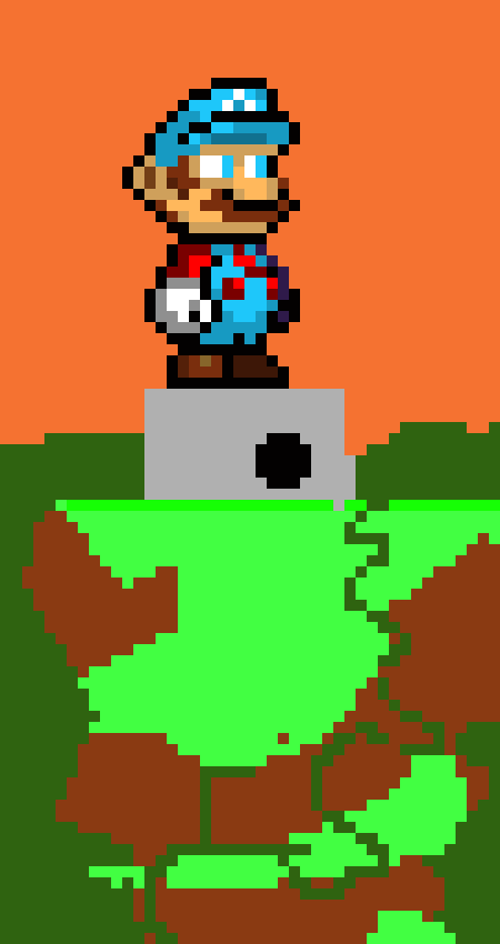 the orb takes the blast and out of no where the meteor falls on it again which destroys it for good)