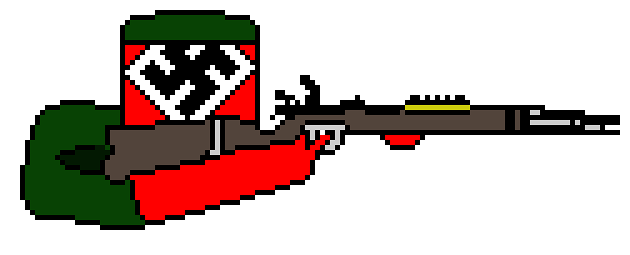 [2d9115] *Some of Hitler`s Bunker Boys get dumb enough to actually watch San`s children`s show.*