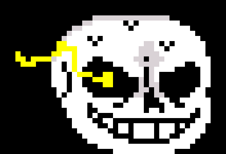 [blaster turns into gaster blaster mech] (+100 def) - distrust maker of edits