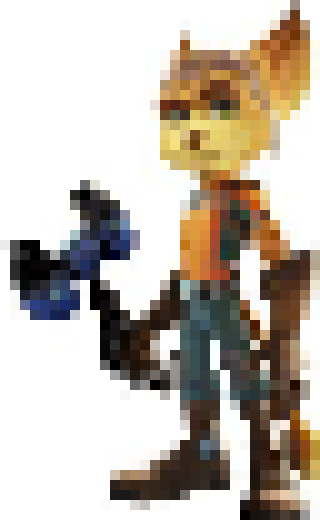 [236914] "what is the meaning of life?" low quality picture of ratchet from ratchet and clank: