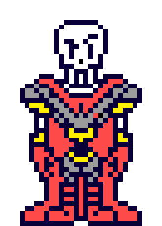 [750104] ``Papyrus kind of just bathes in the glory of his new outfit.