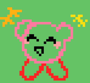 [777455] *kirby saw marker and waved to him* Hii!!!