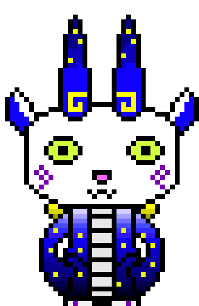 (well Yusuke has blueish hair... i have a ton of blue for this... as for the white-like shirt... idk