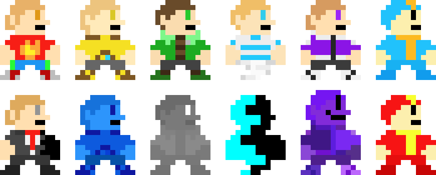 MoC Characters - SMB Style - APL | Pixel Art Maker