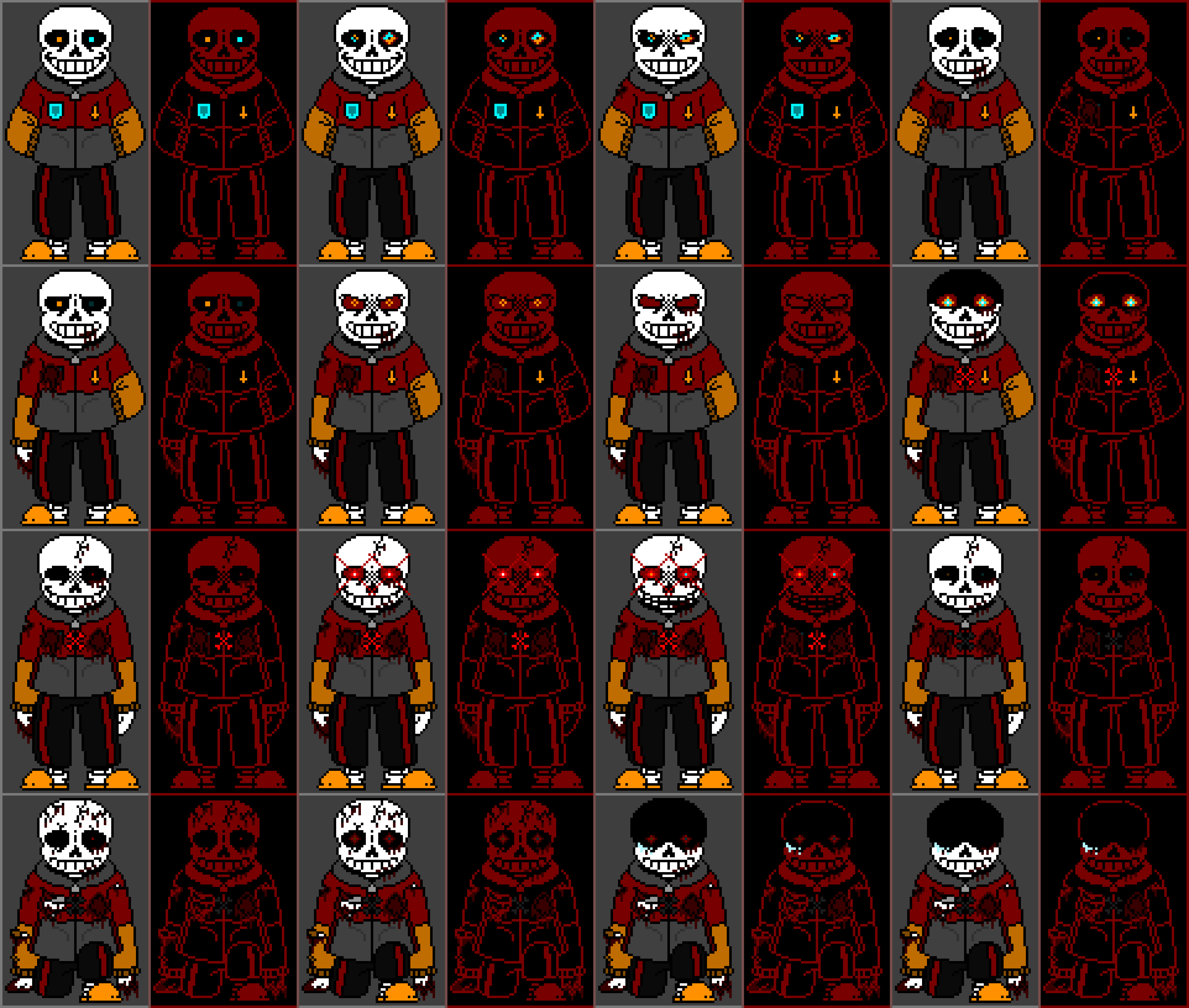 (No AU) sans Phase 1-4 (Update)