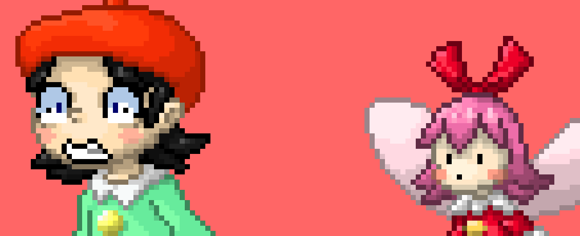 [777455] Adeleine: W-WAIT! IT'S TO DANGEROUS!! STOP--! *Adeleine chased after Marker.* || Ribbon: Neither of you two are thinking things through... *Seemingly forced to, Ribbon followed them both.*