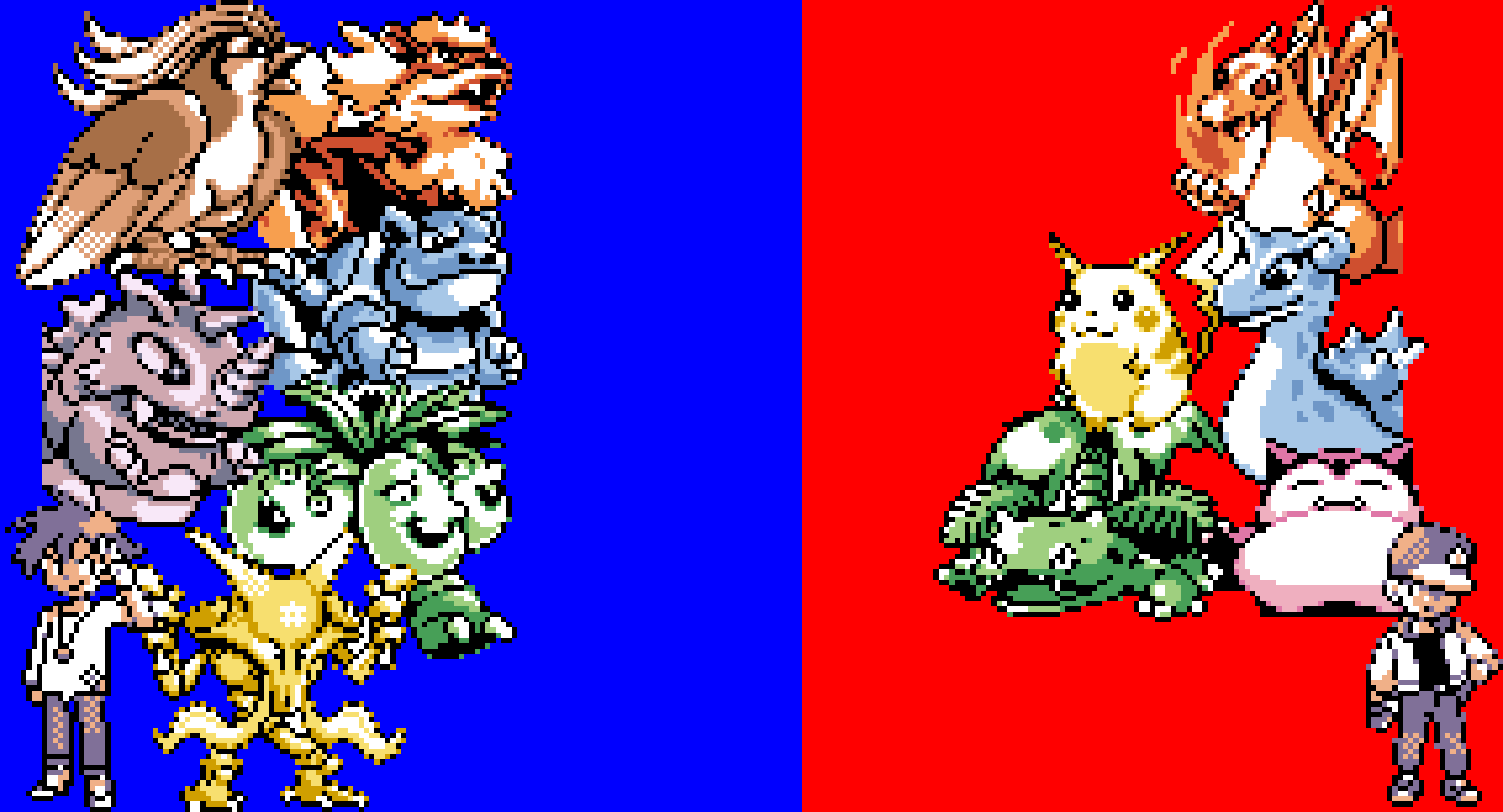 [5ab599] Pokemon Trainer Red and Trainer Blue