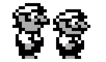 [1f3019] Mario and Luigi DK94 B&W