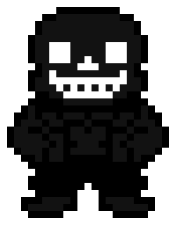 [cde35d] darkened sans.the one who had tragically fallen into the void,and turned into a shadow version of himself,and now simply,well,no-one really knows.but,if your lucky,if you just might see him...but hey,there's no need to worry.he doesn't attack people.he just creepily watches from the shadows,just...standing there...that we know of...