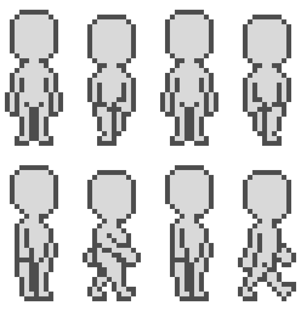 [8113ab] Character sprite template (Pixel World MIDNIGHT)