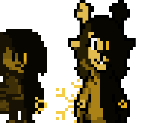 [6c26bc] Inkrune AU: Henry and Gazelle (Equipped with the FrostRing) - Deltarune OC's Overworld Sprites (Darkworld Ver.)