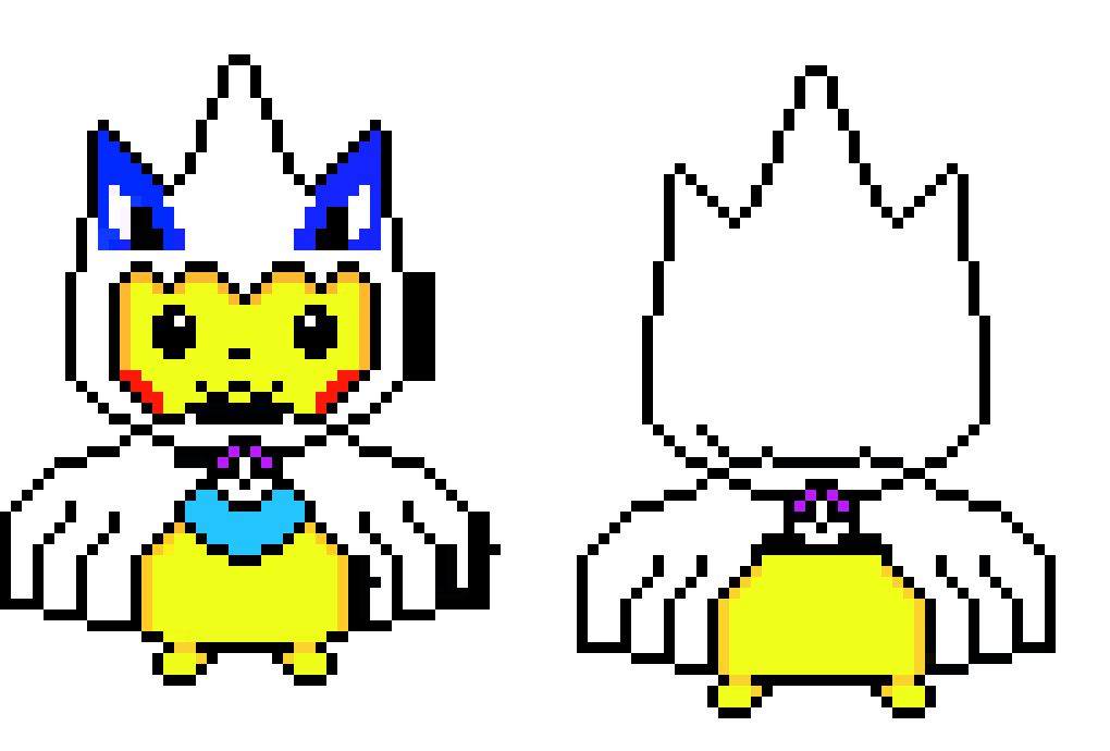 Lugia Pikachu Perler