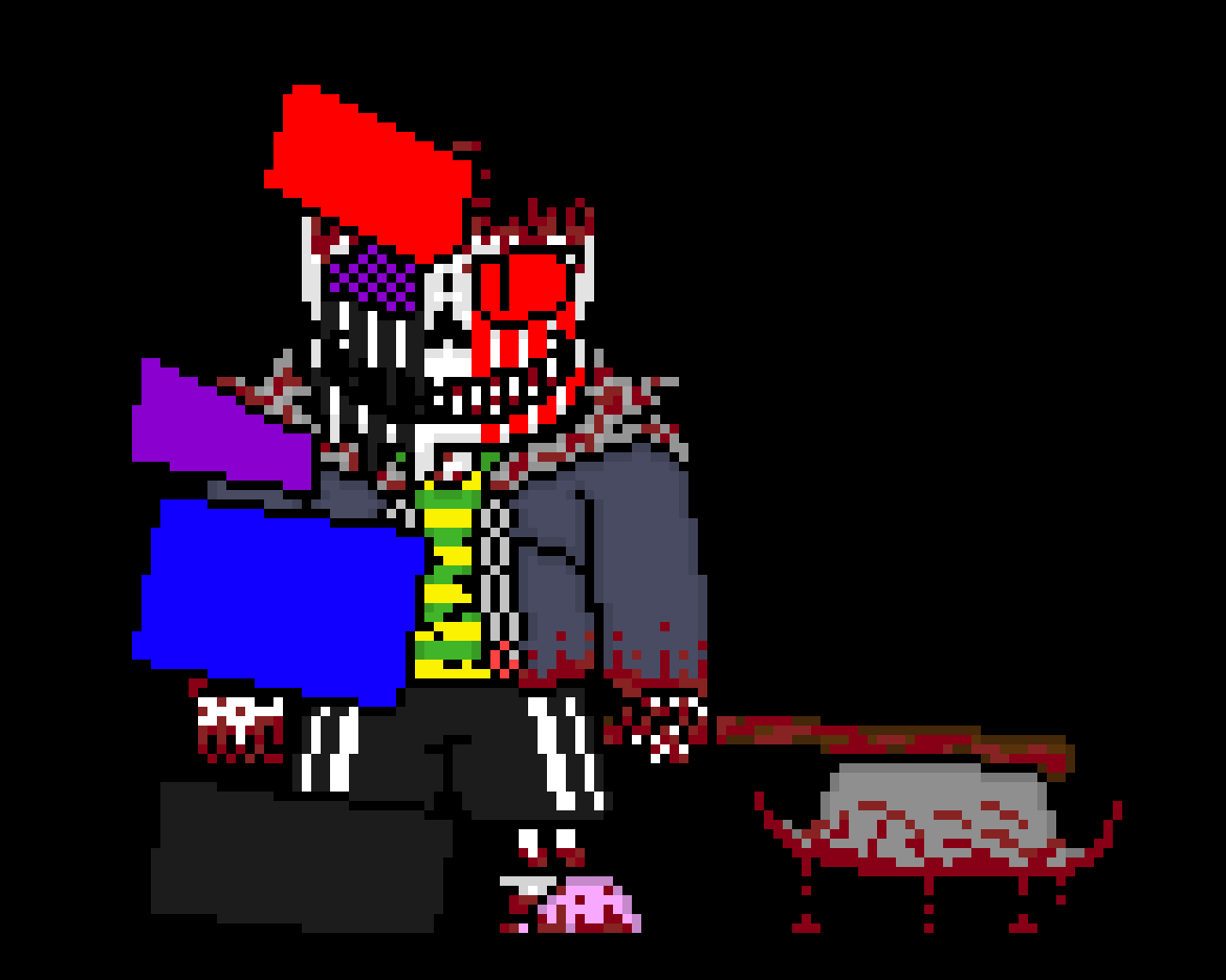 [e8cb42] ok then *he grabs out some of the black substance and while doing soo his hand starts to glitch* here take this *he troughs the black substance at XNL*