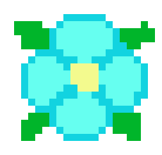 [d3659e] blue flower