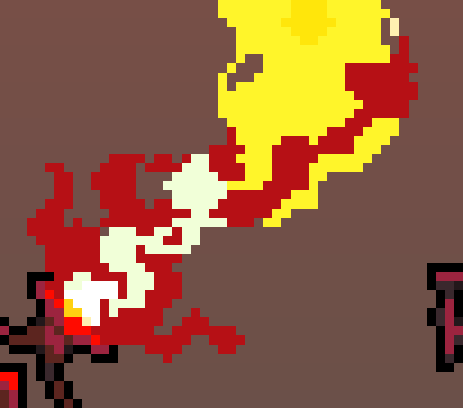 [d9c550] i tired focusing on the shape i turned red here more than i did what they use for the other parts of the sword as to not make my fire look too repetitive 