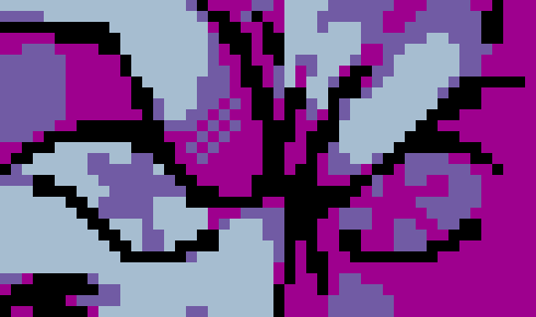 [8426a8] ok so basically how i color is i absolutely banish by background by drenching it entirely in black which gives everyone the illusion ik wtf im doing