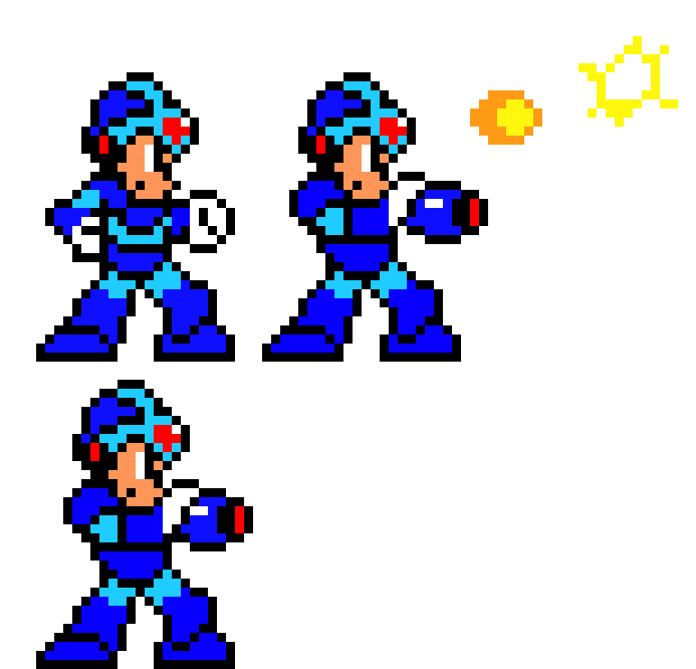[b06651] Mega Man X Shooting (Simplified)
