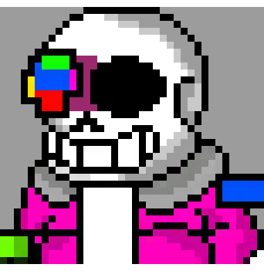 [071788] what the FUCK is that old art style in the lgbt channel. nah I sucked at making sans sprites