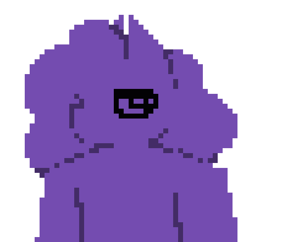 [006d2b] yes he's a rather. purple guy, isn't he.