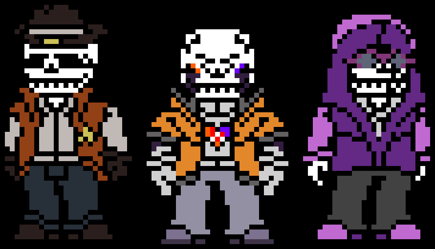 [542788] It's just Vital! Karmatic Trio. (Vital, Delta, Bravery Sans, whatever you wanna call him)