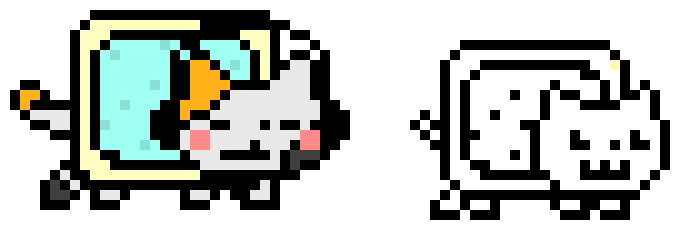 [a3ec5e] chillin' Nyan cat and baby Nyan cat template