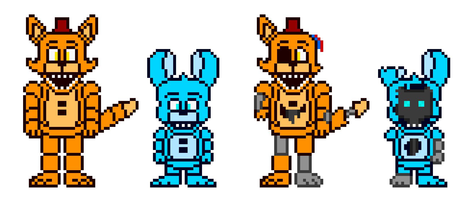 Fnaf Ocs: Flame And Icicle